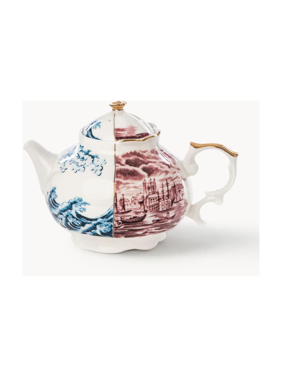 Ręcznie wykonany czajnik Hybrid, 800 ml, Porcelana chińska, Wielobarwny, Ø 15 x 13 cm