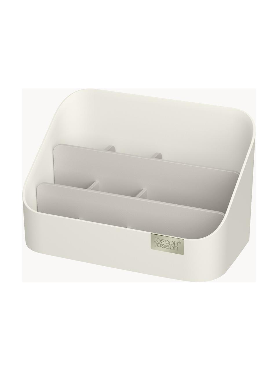 Organizer per cosmetici con chiusura magnetica Viva, Plastica, Bianco latte, Larg. 18 x Prof. 11 cm