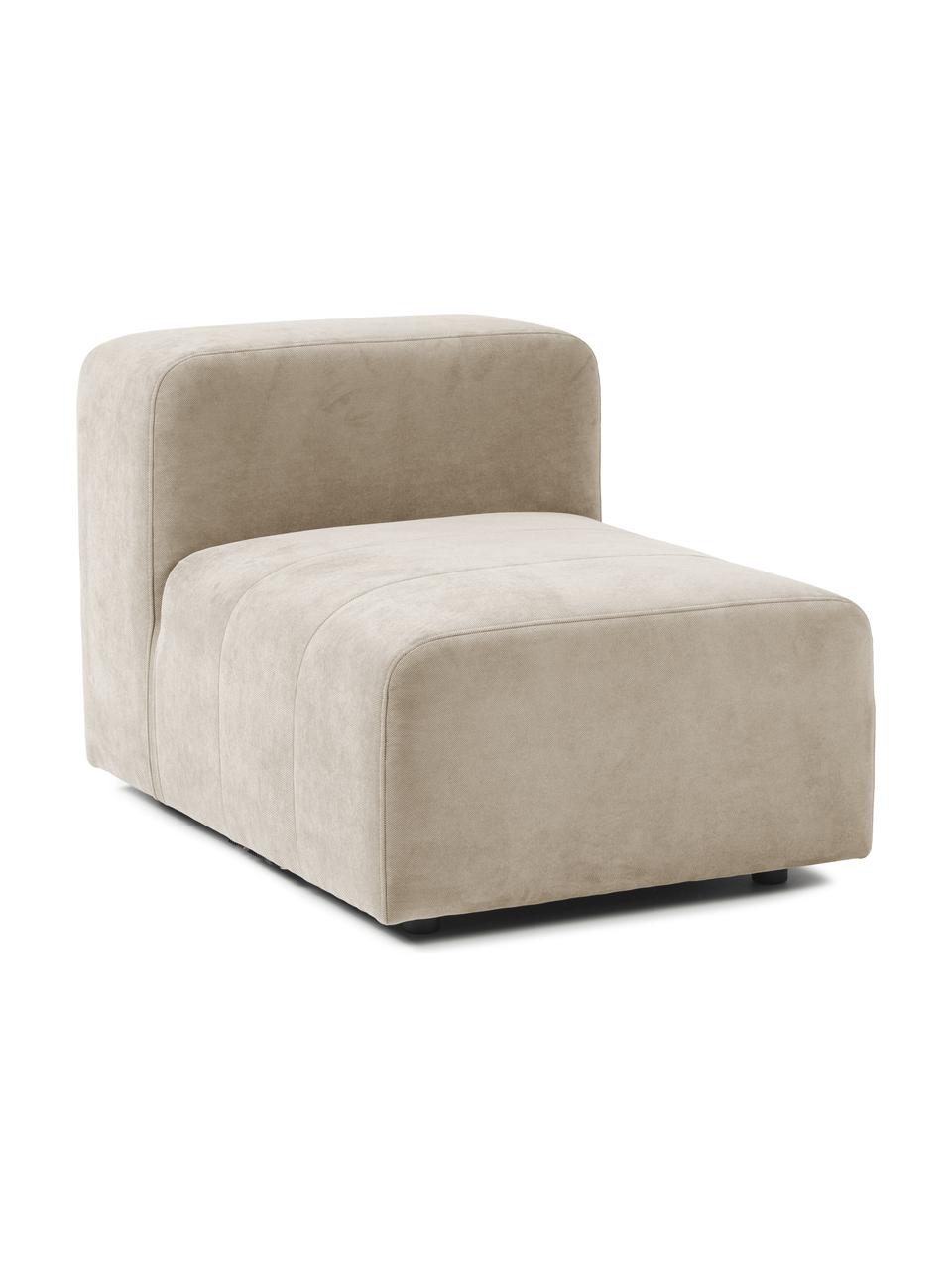 Chauffeuse modulable Lena, Tissu beige clair, larg. 76 x prof. 106 cm