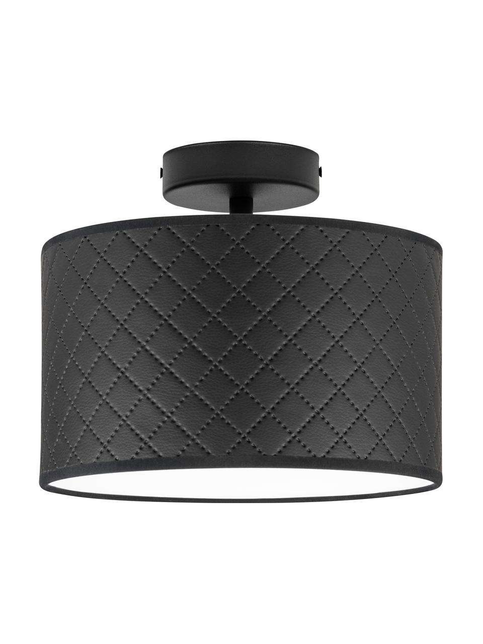 Plafonnier rond noir Trece, Noir