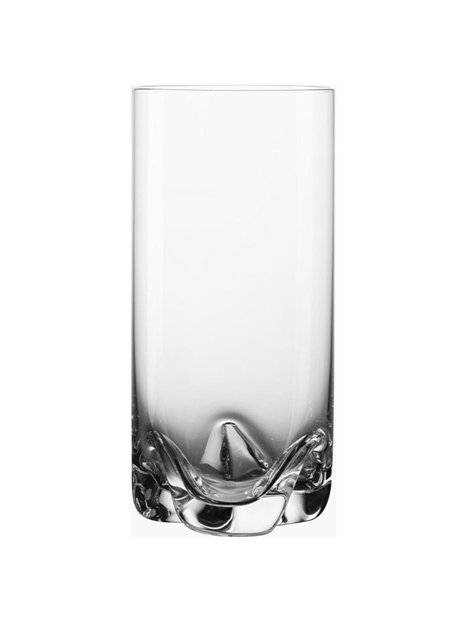Vasos highball Sol, 4 uds., Vidrio, Transparente, Ø 7 x Al 14 cm, 350 ml