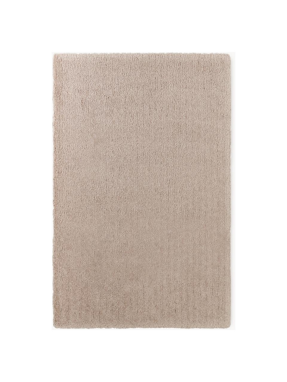 Flauschiger Hochflor-Teppich Leighton, Flor: Mikrofaser (100% Polyeste, Beige, B 120 x L 180 cm (Größe S)