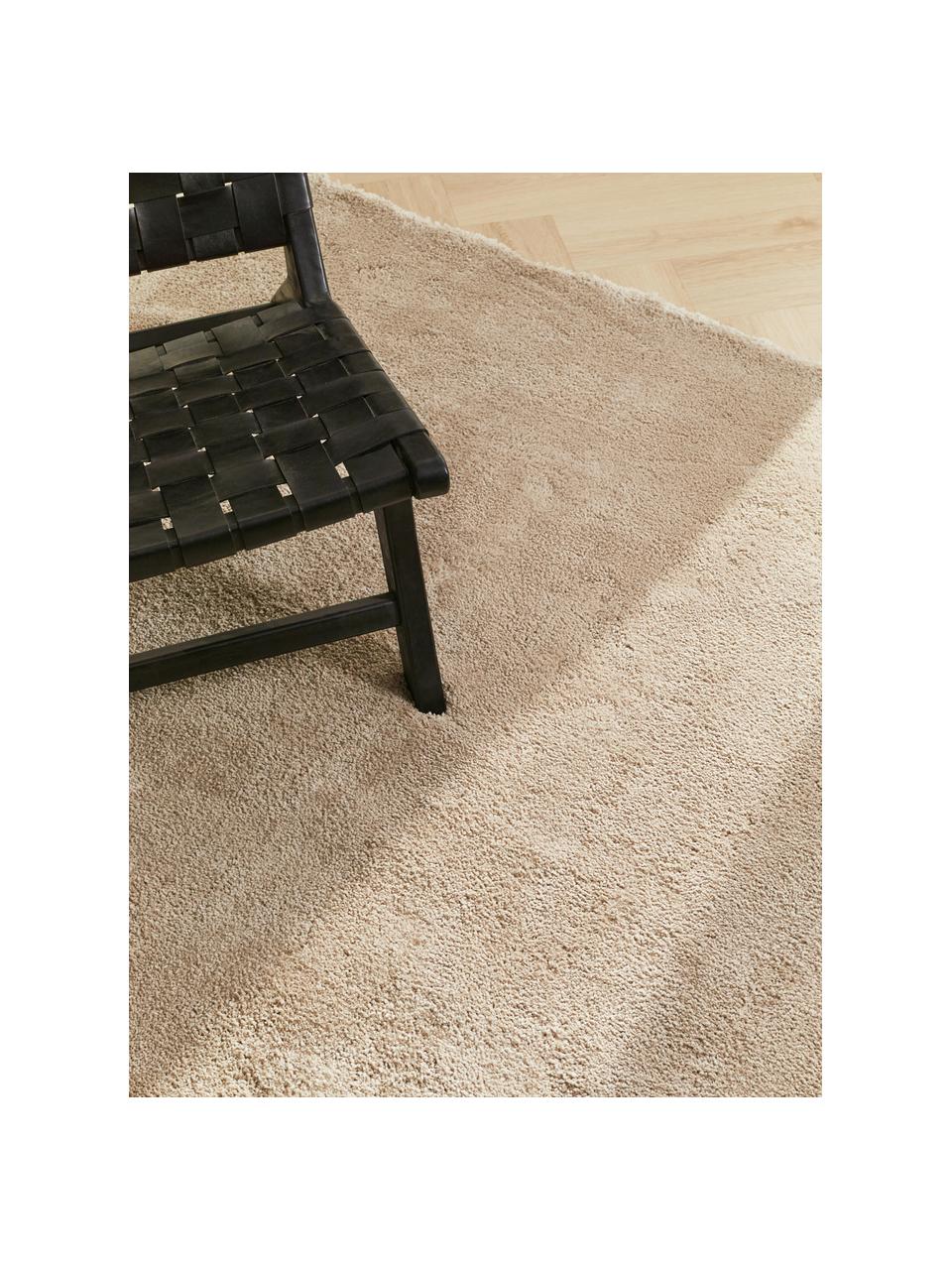 Tapis épais et moelleux Leighton, Beige, larg. 120 x long. 180 cm (taille S)