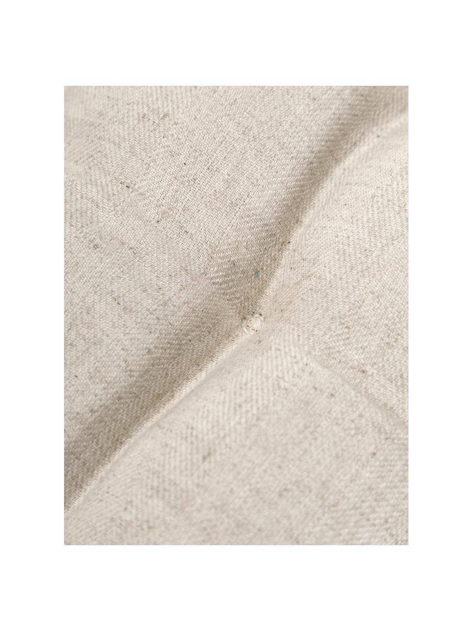 Stoelkussen Camille in beige met franjes, Bekleding: 60% polyester, 25% katoen, Beige, B 40 x L 40 cm