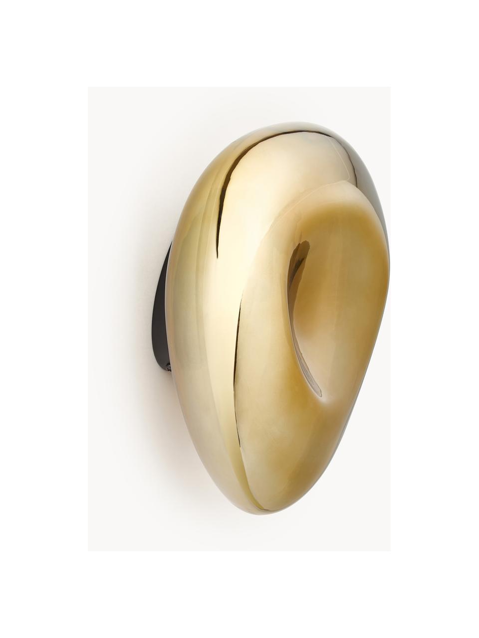 Ručne fúkané nástenné svietidlo Mabell, Odtiene zlatej, Š 28 x H 13 cm