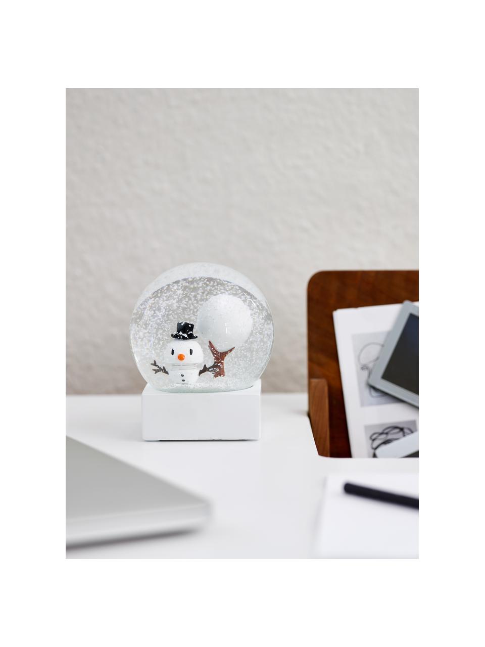Kula śnieżna Snowman, Biały, transparentnyny, Ø 10 x W 12 cm