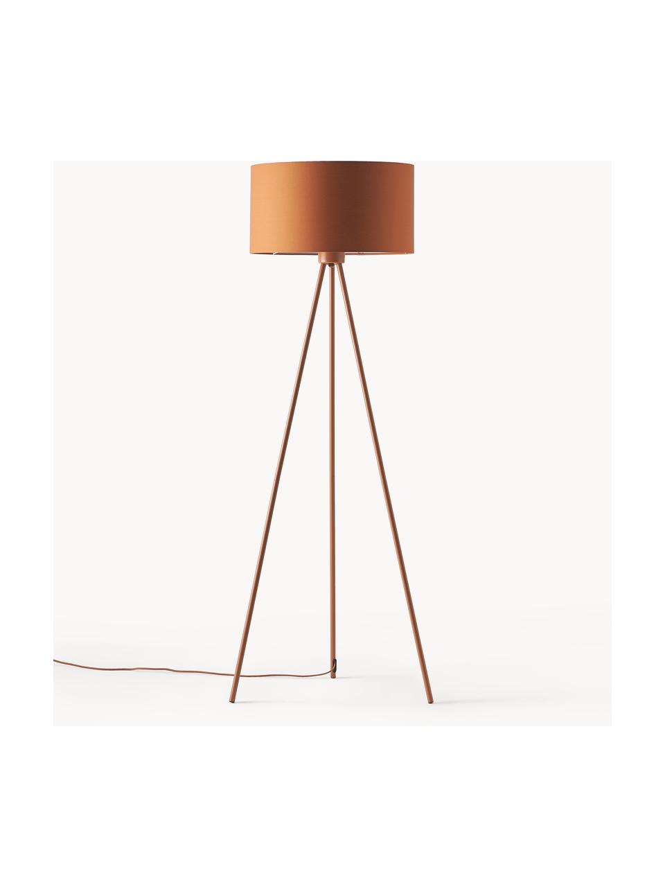 Lampadaire trépied scandi Cella, Terracotta, haut. 154 cm