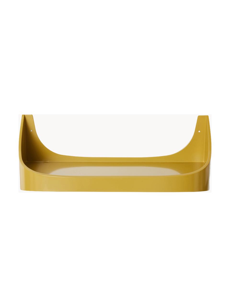 Étagère murale Retro, Contreplaqué, Jaune moutarde, larg. 60 x haut. 24 cm