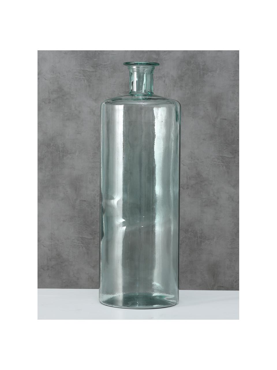 Podlahová váza zo skla Pavlo, Sklo, Zelená, priehľadná, Ø 25 x V 75 cm