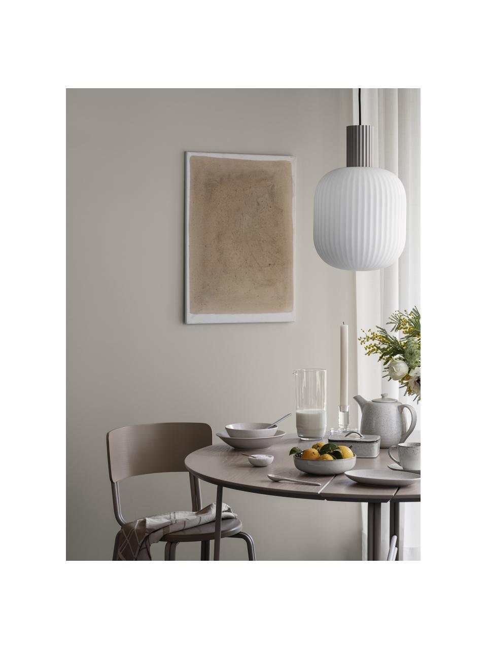 Théière artisanale Nordic Vanilla, 1,3 L, Grès cérame, Blanc crème, moucheté, 1,3 L