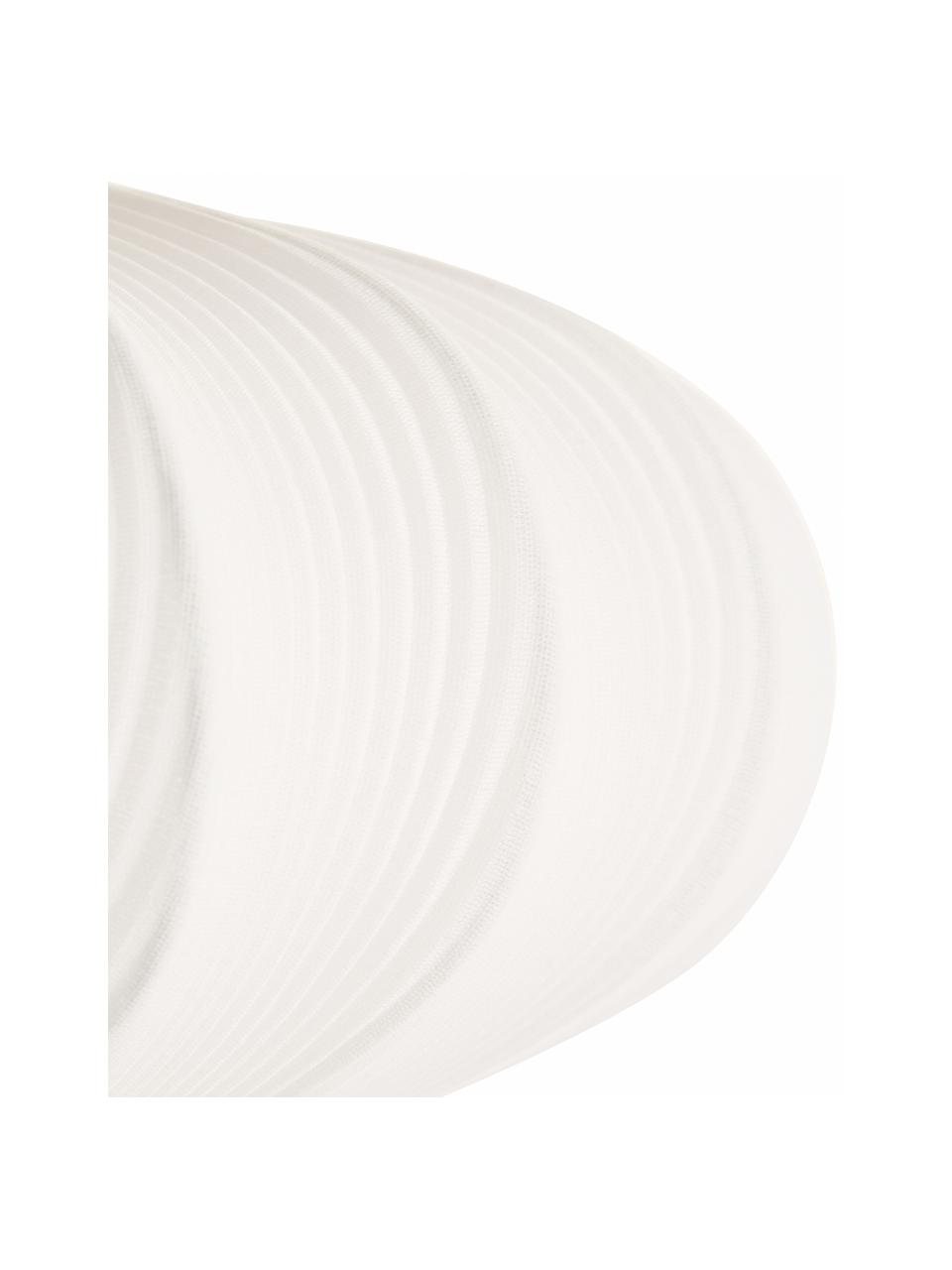 Plafoniera in tessuto Mamsell, Paralume: 60 % poliestere, 40 % ray, Baldacchino: metallo, Bianco, Ø 55 x Alt. 26 cm