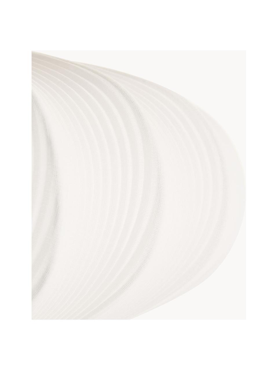 Plafondlamp Mamsell van stof, Lampenkap: 60% polyester, 40% rayon, Wit, Ø 55 x H 28 cm