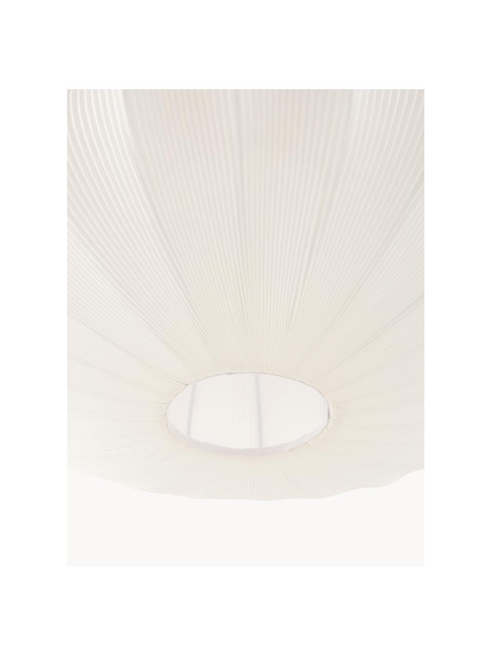 Plafondlamp Mamsell van stof, Lampenkap: 60% polyester, 40% rayon, Wit, Ø 55 x H 28 cm