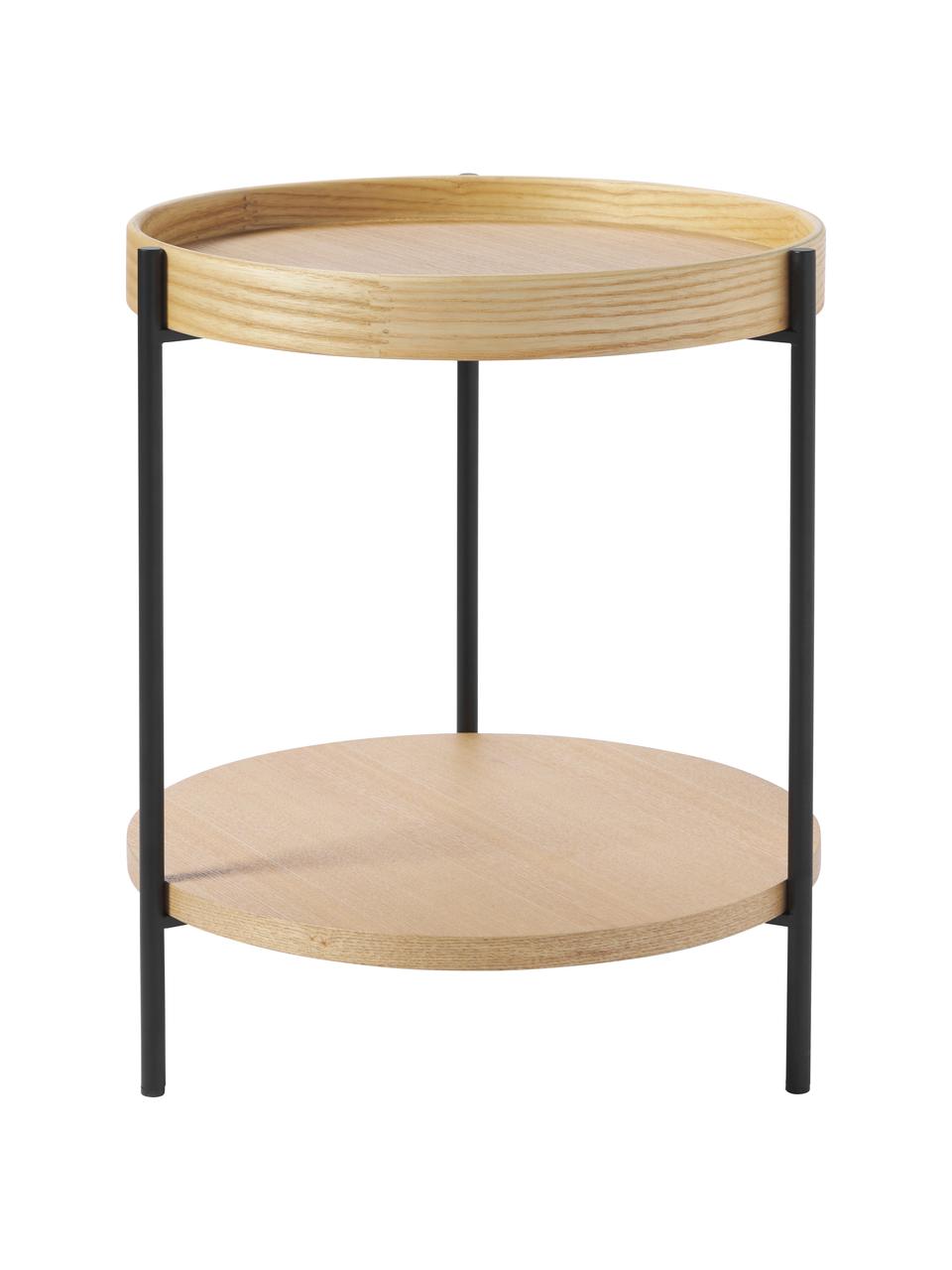 Drevený pomocný stolík Renee, Jaseňové drevo, Ø 44 x V 49 cm