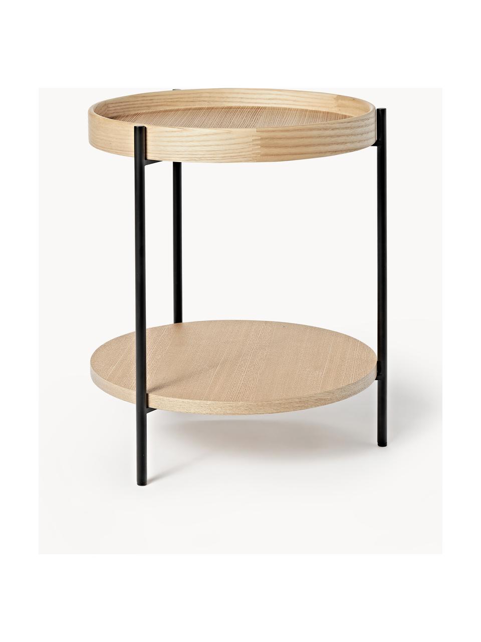 Dřevěný odkládací stolek Renee, Jasanové dřevo, Ø 44 cm, V 49 cm
