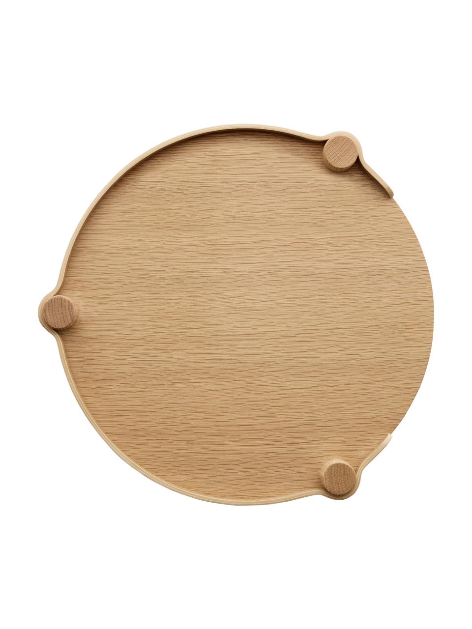 Okrągły stolik pomocniczy z drewna dębowego Woody, Drewno dębowe z certyfikatem FSC, Drewno dębowe, Ø 45 x W 44 cm