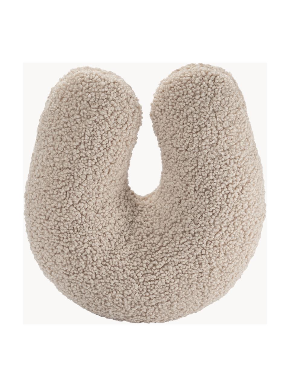 U-Kissen Arch aus Teddy, Bezug: Teddy (100 % Polyester), Hellbeige, B 38 x L 42 cm