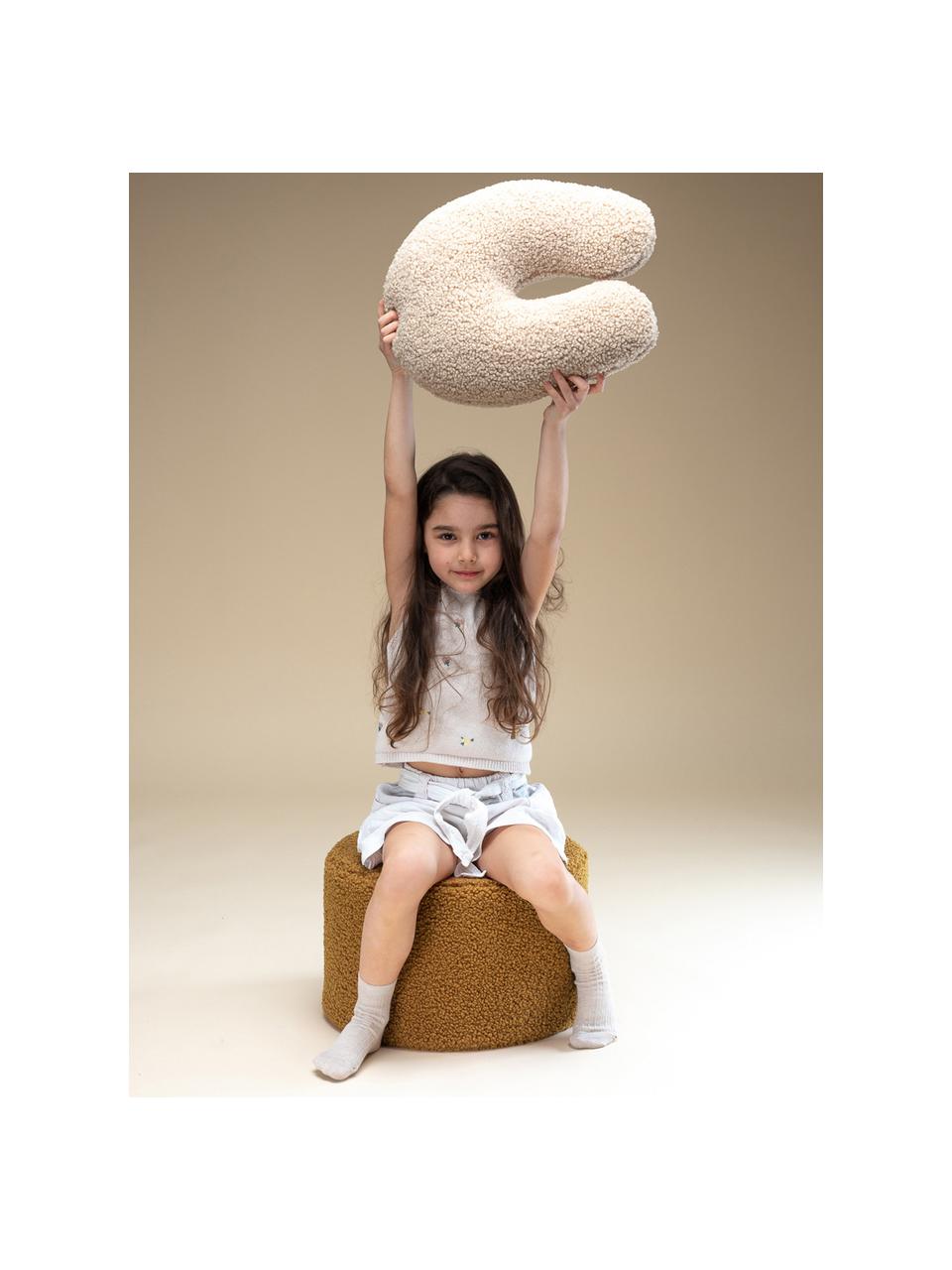 Coussin en peluche U Arch, Beige clair, larg. 38 x long. 42 cm