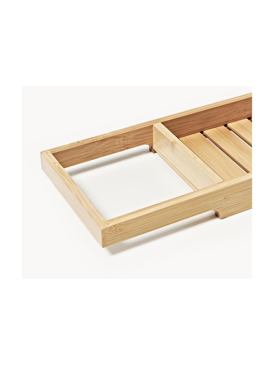 Badewanneablage Kit aus Bambus, Mitteldichte Holzfaserplatte (MDF) mit Bambusfurnier

Dieses Produkt wird aus nachhaltig gewonnenem, FSC®-zertifiziertem Holz gefertigt., Bambusholz, B 76 x H 4 cm