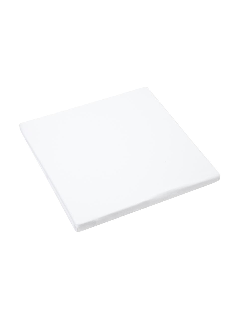 Spannbettlaken Lara, Jersey-Elasthan, 95% Baumwolle, 5% Elasthan, Weiß, B 180 x L 200 cm