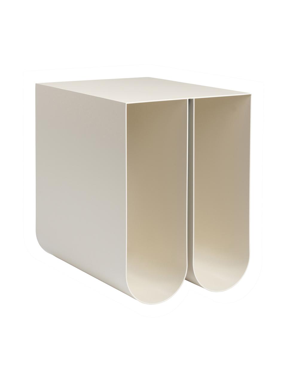 Metalen Bijzettafel Curved In Beige Westwing