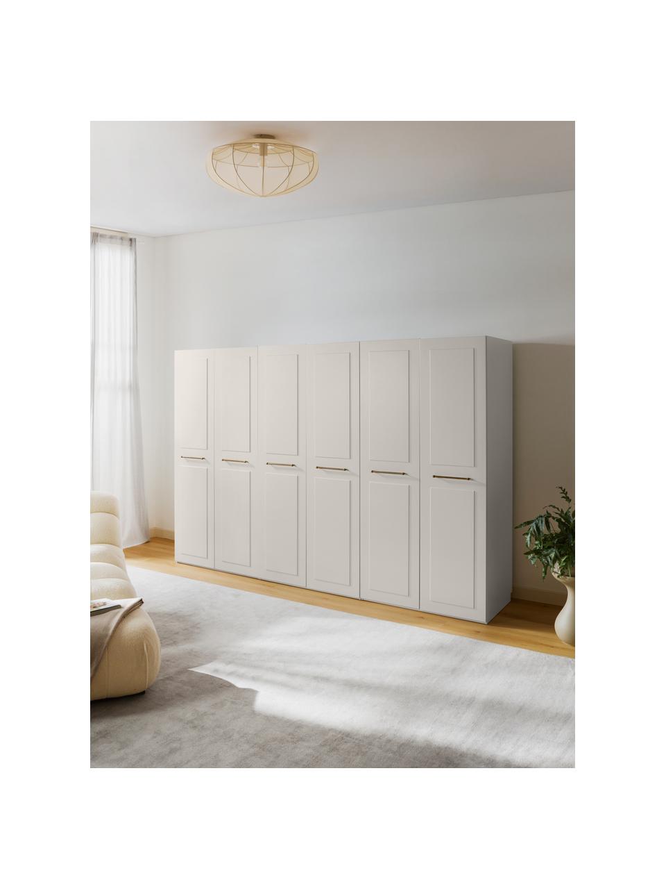 Armoire modulaire à portes battantes Charlotte, larg. 300 cm, plusieurs variantes, Beige, Basic Interior, hauteur 200 cm