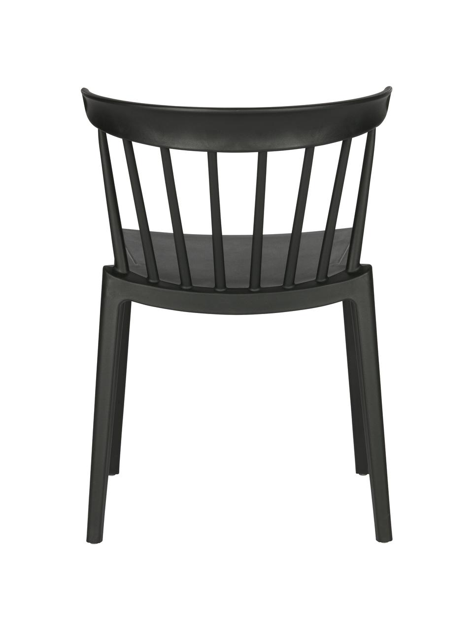 Stohovatelná zahradní židle Bliss, Polypropylen, Černá, Š 52 cm, H 53 cm