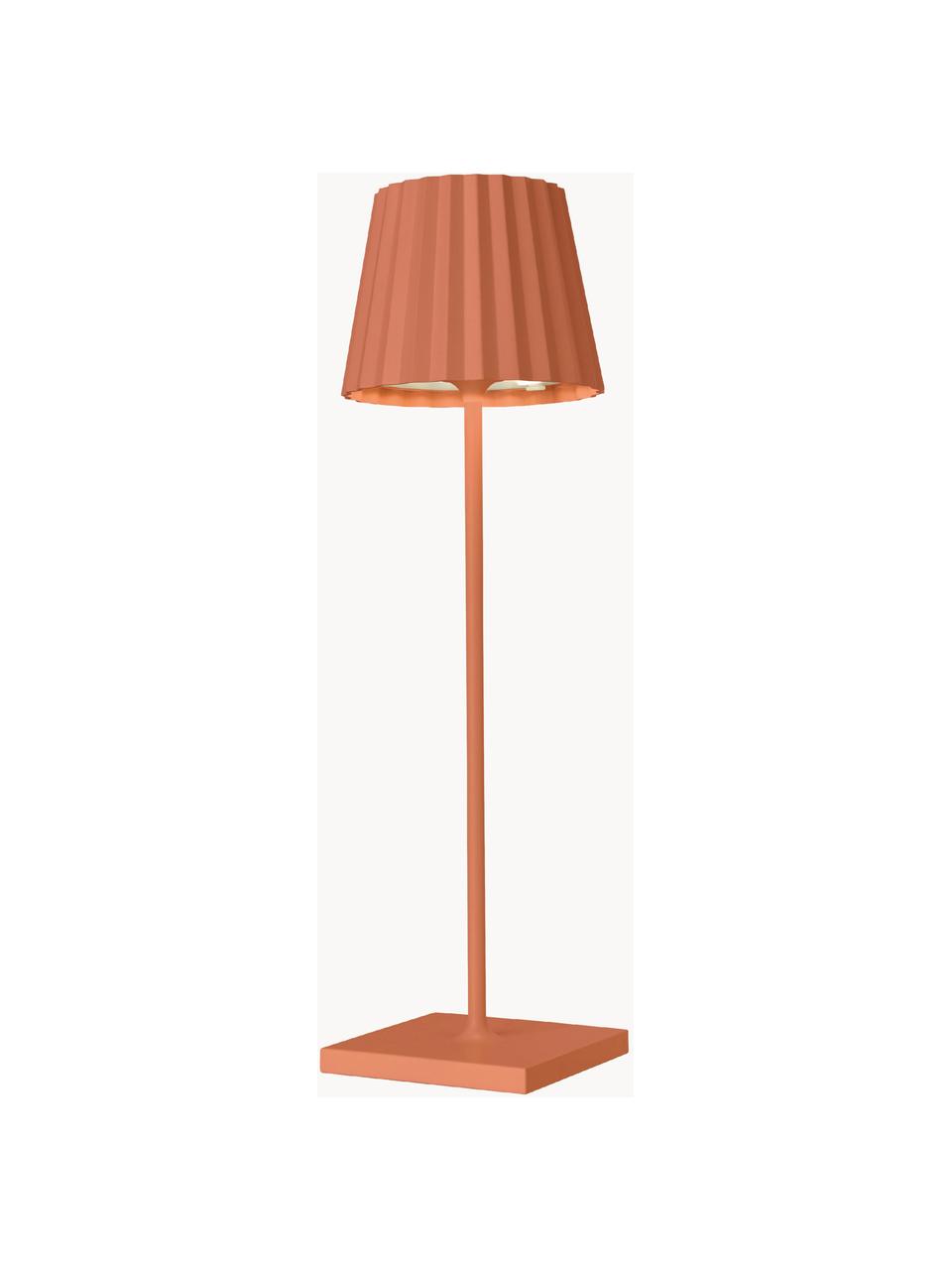 Prenosná stmievateľná stolová lampa do exteriéru Trellia, Oranžová, Ø 12 x V 38 cm