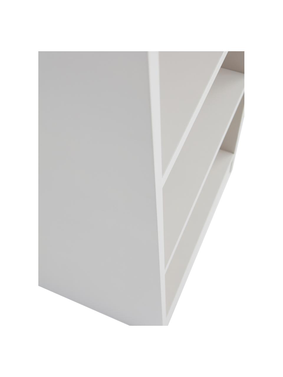 Kinderplank Gaia van essenhout, Gelakt eikenhout, Essenhout, lichtgrijs gelakt, B 40 x H 140 cm