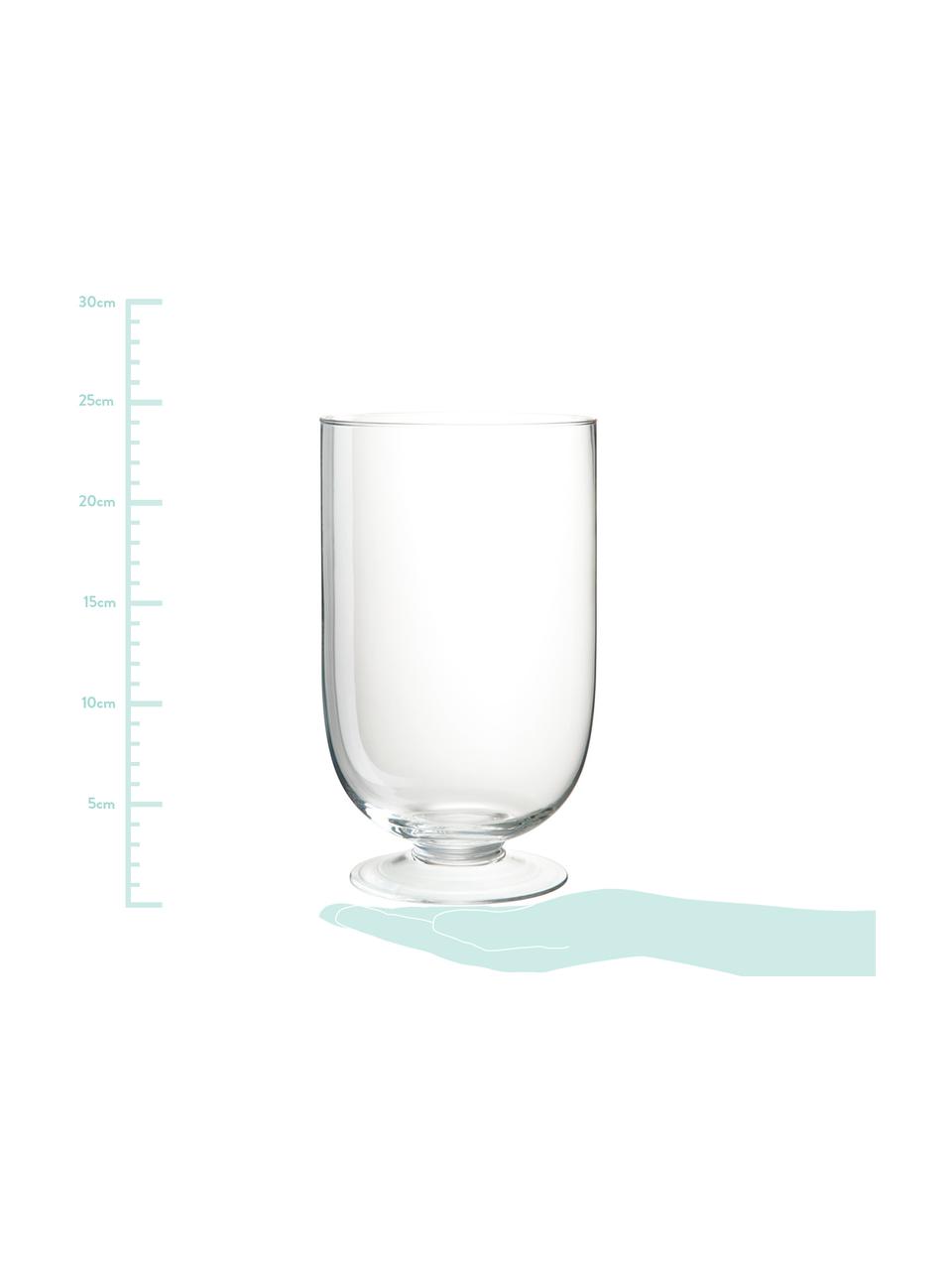 Glas-Vase Clery, Glas, Transparent, Ø 15 x H 24 cm