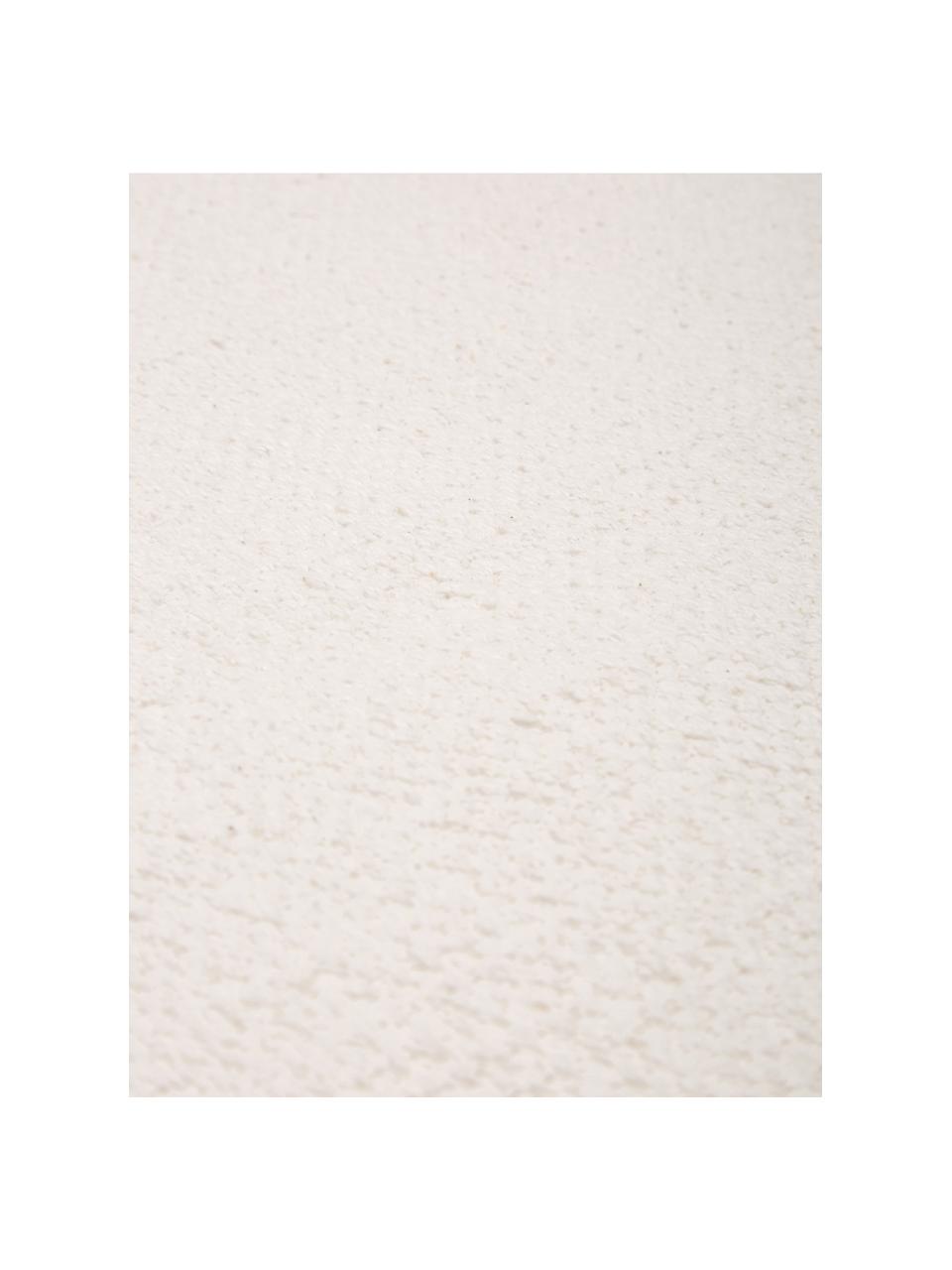Tapis fin de couloir, blanc crème, tissé main Agneta, 100 % coton, Blanc crème, larg. 70 x long. 250 cm