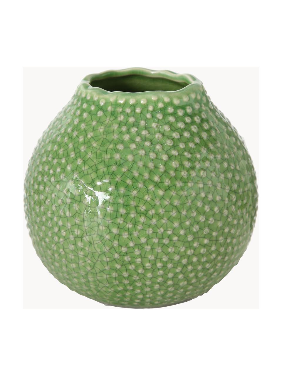 Súprava váz Tessa, 3 diely, Kamenina, Tóny zelenej, biela, Ø 13 x V 13 cm