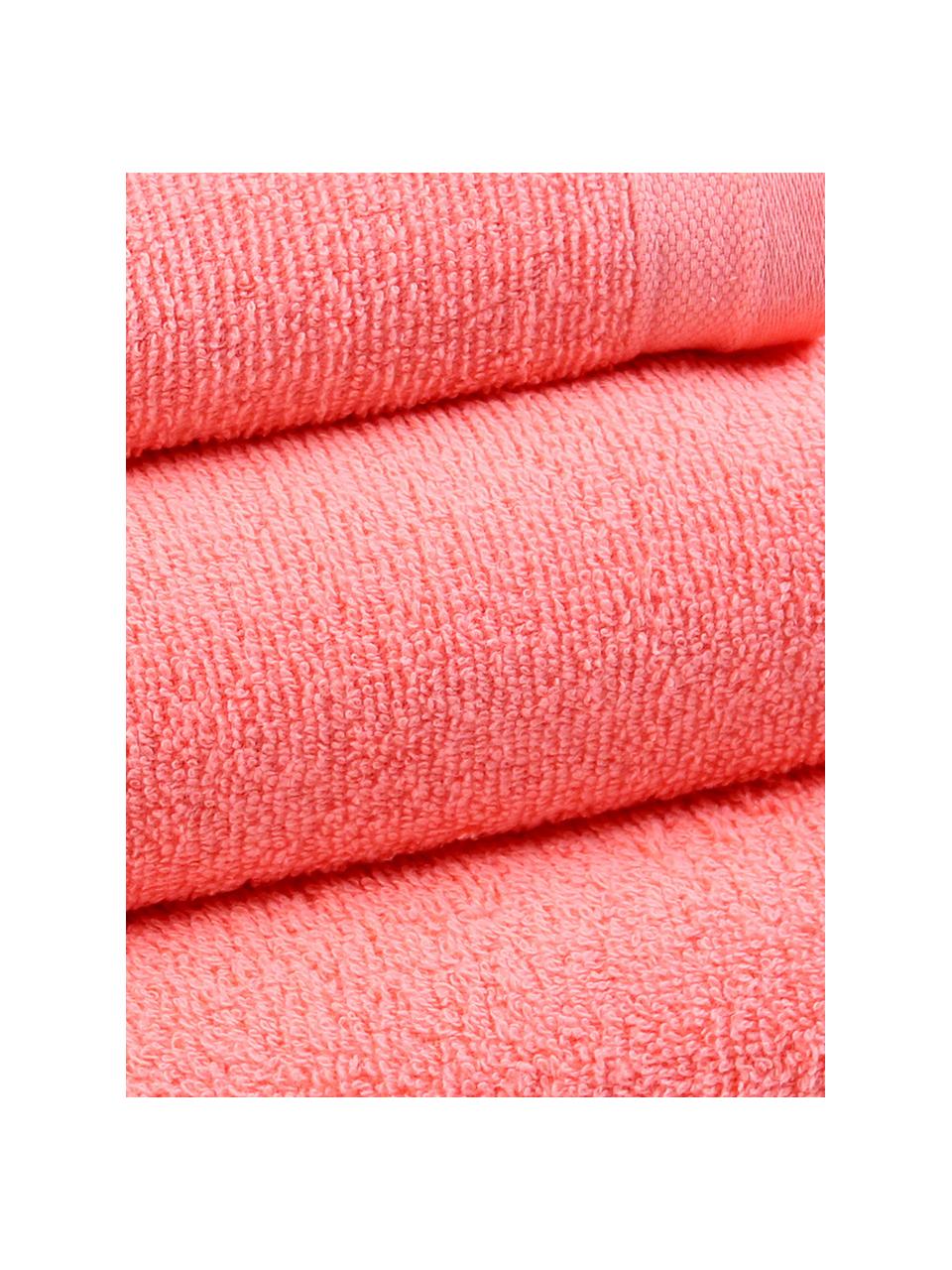 Set de toallas Noa, 3 pzas., 100% algodón
Gramaje superior 450 g/m², Coral, Tamaños diferentes