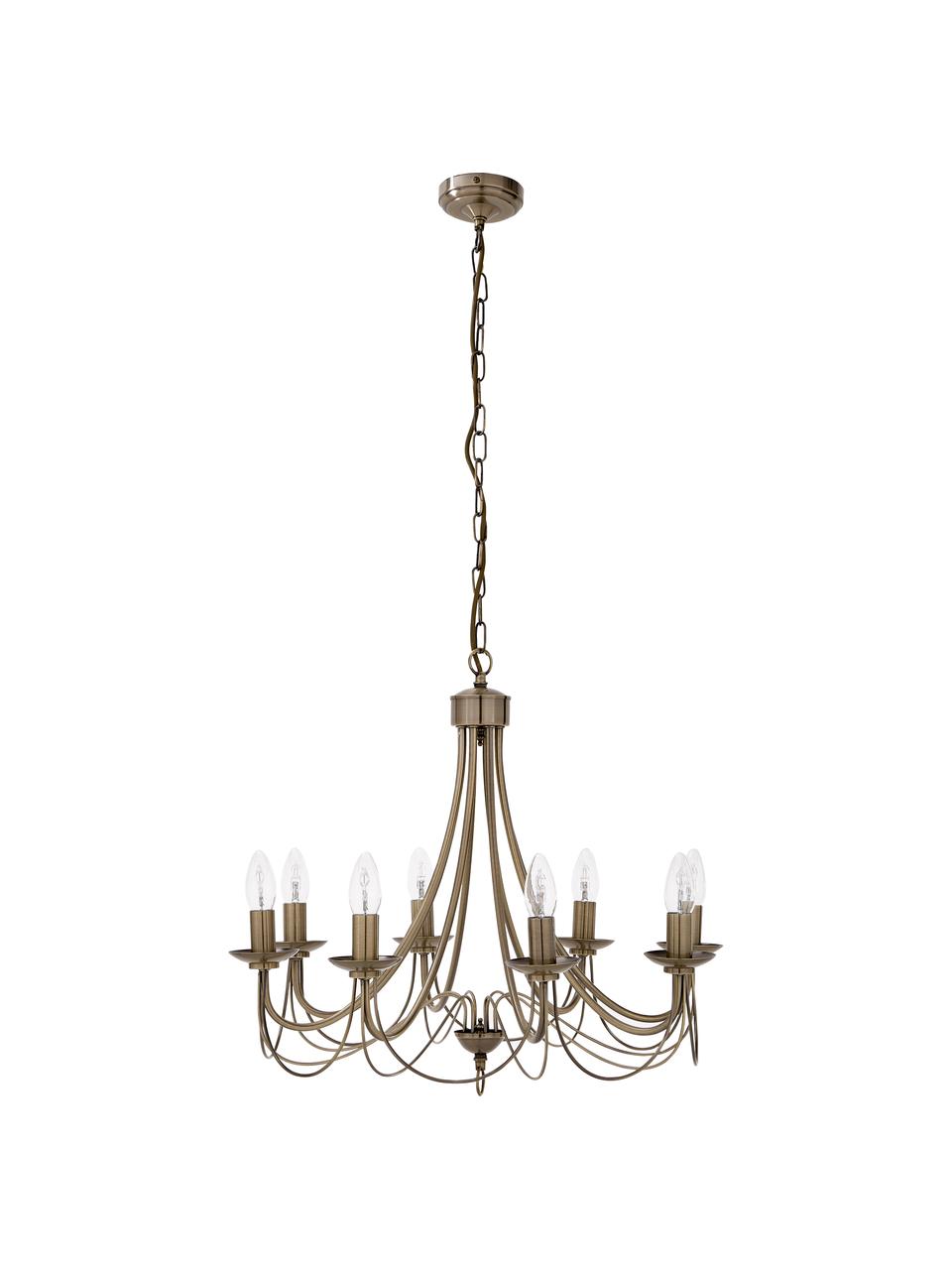Väčší luster Maypole, Mosadzné odtiene, Ø 60 x V 50 cm