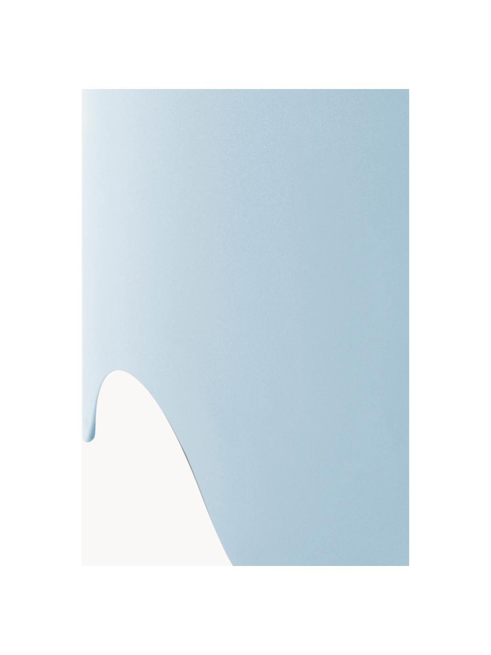 Mesa de centro redonda Boom, Hierro con pintura en polvo, Azul claro, Ø 80 cm