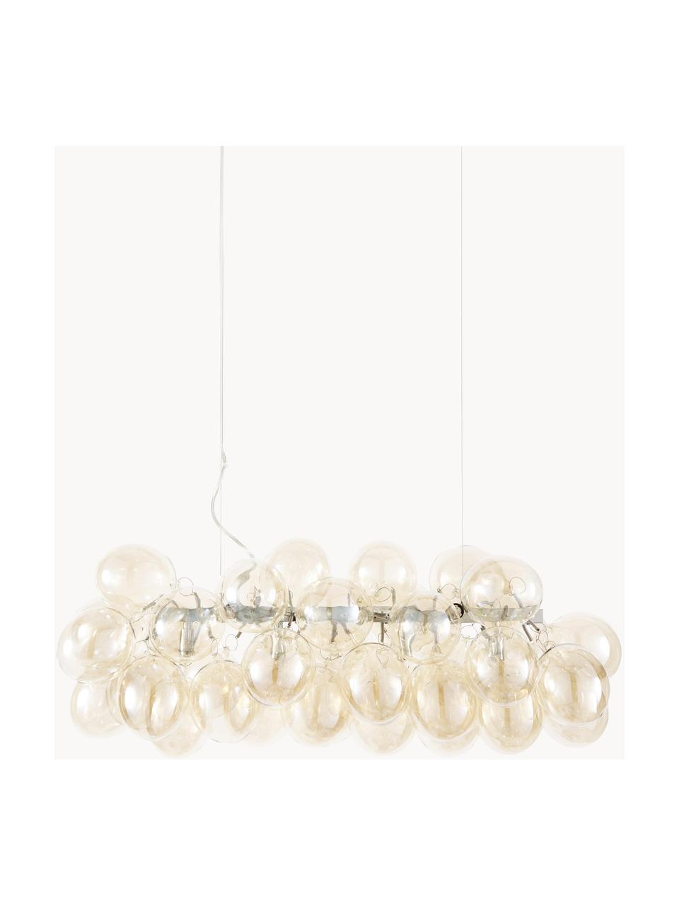 Grande suspension en verre Gross Bar, Beige, larg. 80 x haut. 36 cm