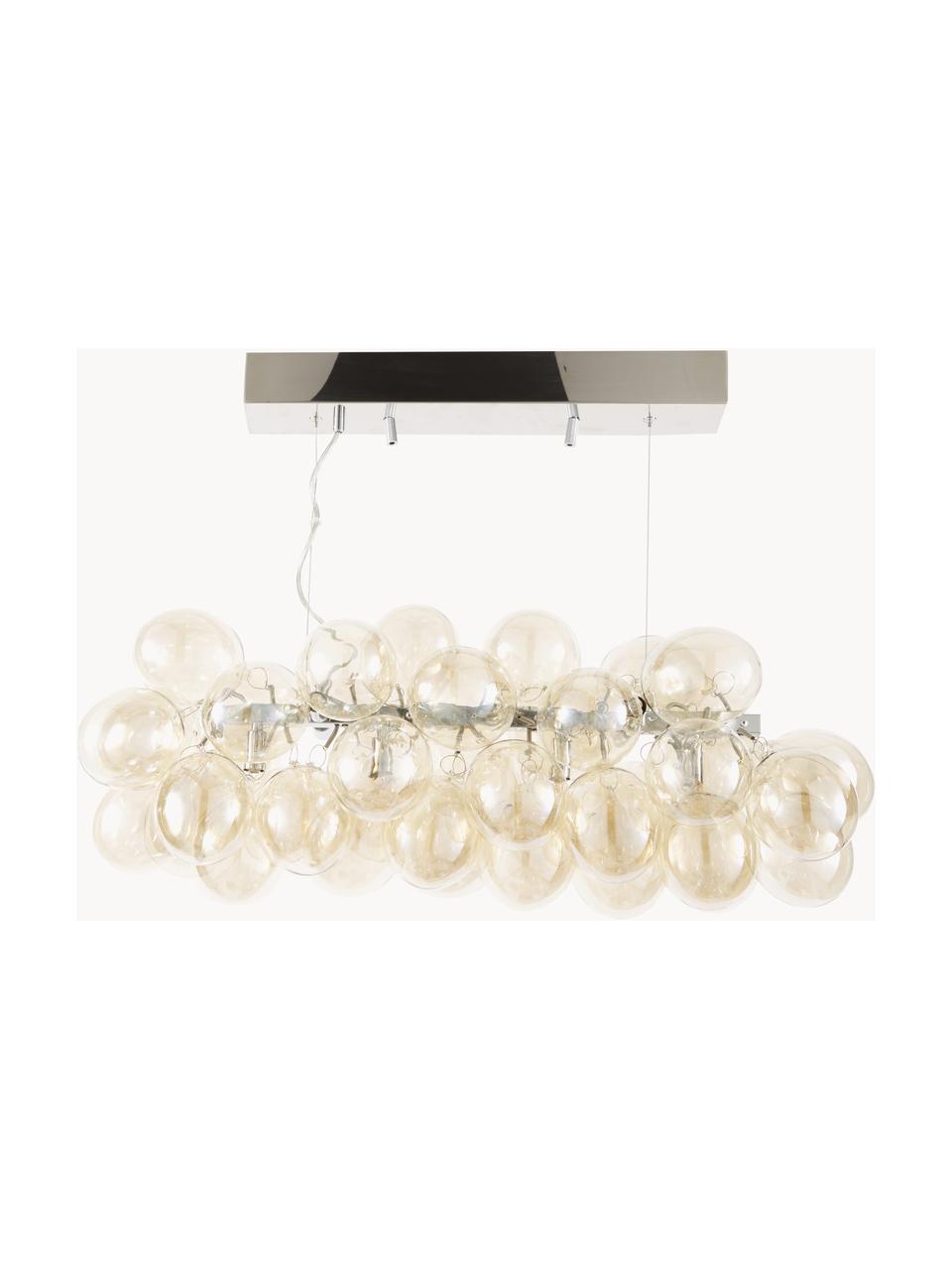 Grote hanglamp met glazen bollen Gross Bar, Beige, B 80 x H 36 cm