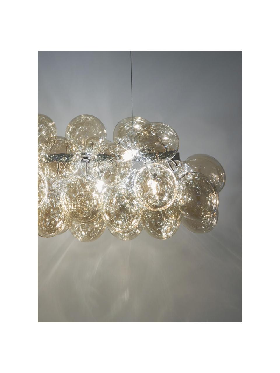 Grote hanglamp met glazen bollen Gross Bar, Beige, B 80 x H 36 cm