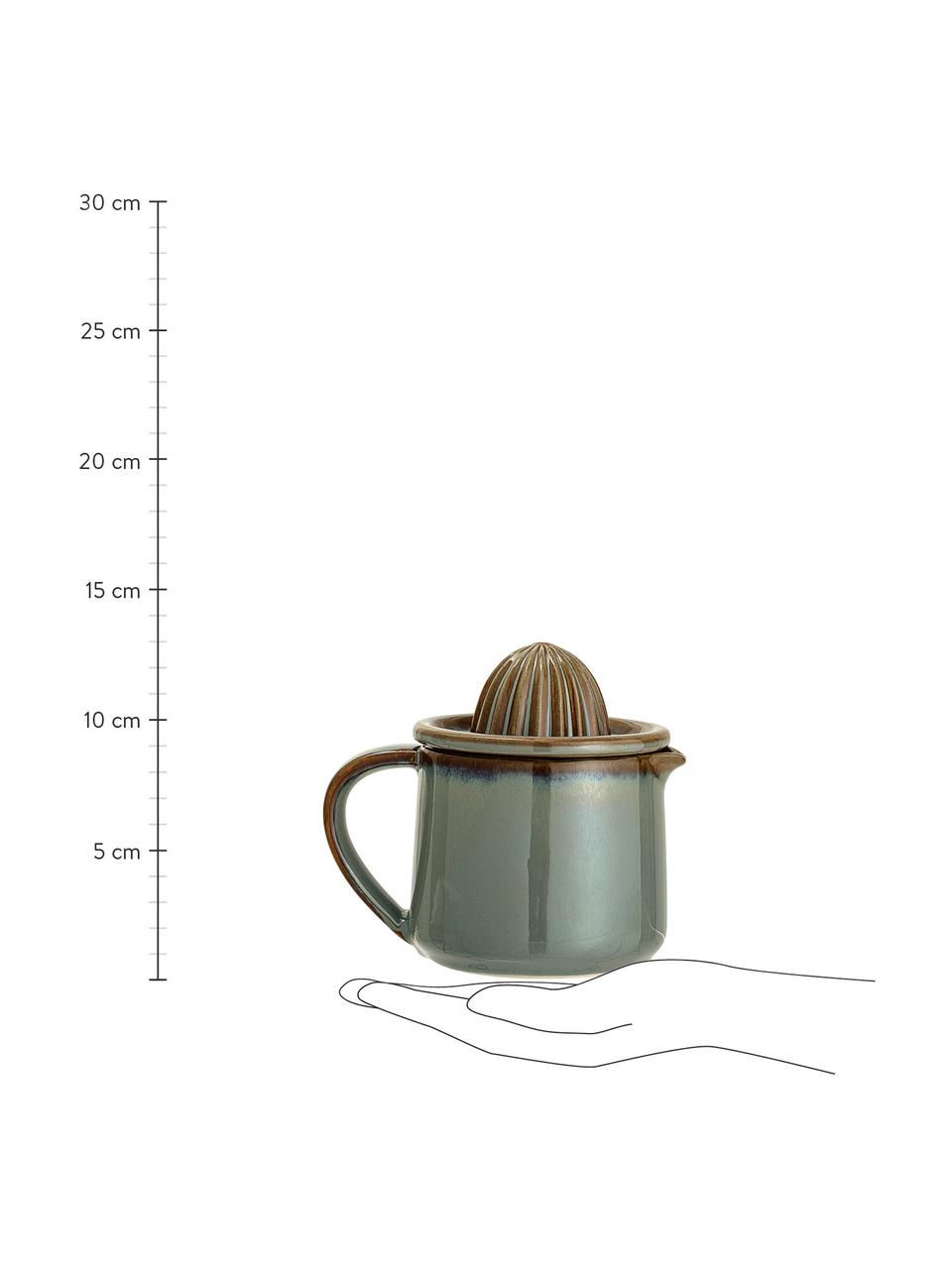 Wyciskarka do cytrusów z dzbankiem Pixie, Kamionka, Odcienie zielonego, odcienie brązowego, Ø 11 x W 13 cm