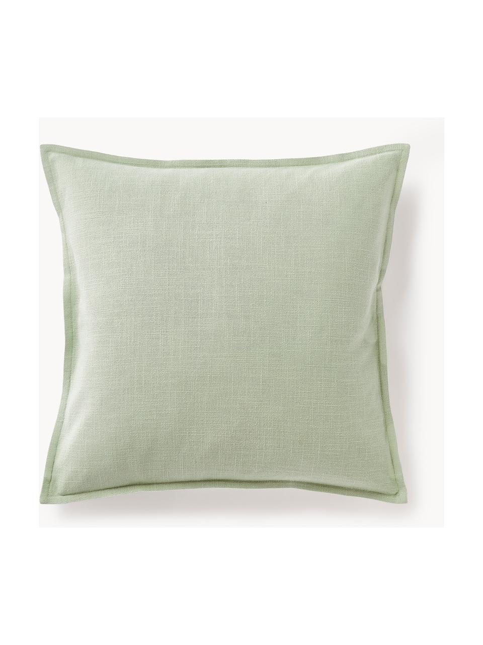Poszewka na poduszkę z bawełny Vicky, 100% bawełna, Szałwiowy zielony, S 50 x D 50 cm