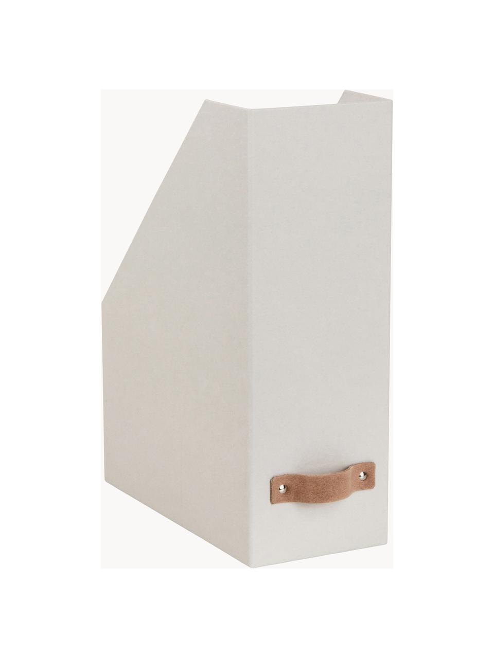 Stehsammler Estelle, Griff: Leder, Greige, Beige, B 12 x T 25 cm