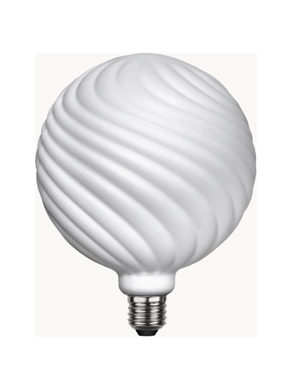 Lampadina E27, luce regolabile, bianco caldo, 1 pz, Lampadina: vetro, Base lampadina: alluminio, Bianco, Ø 15 x Alt. 19 cm