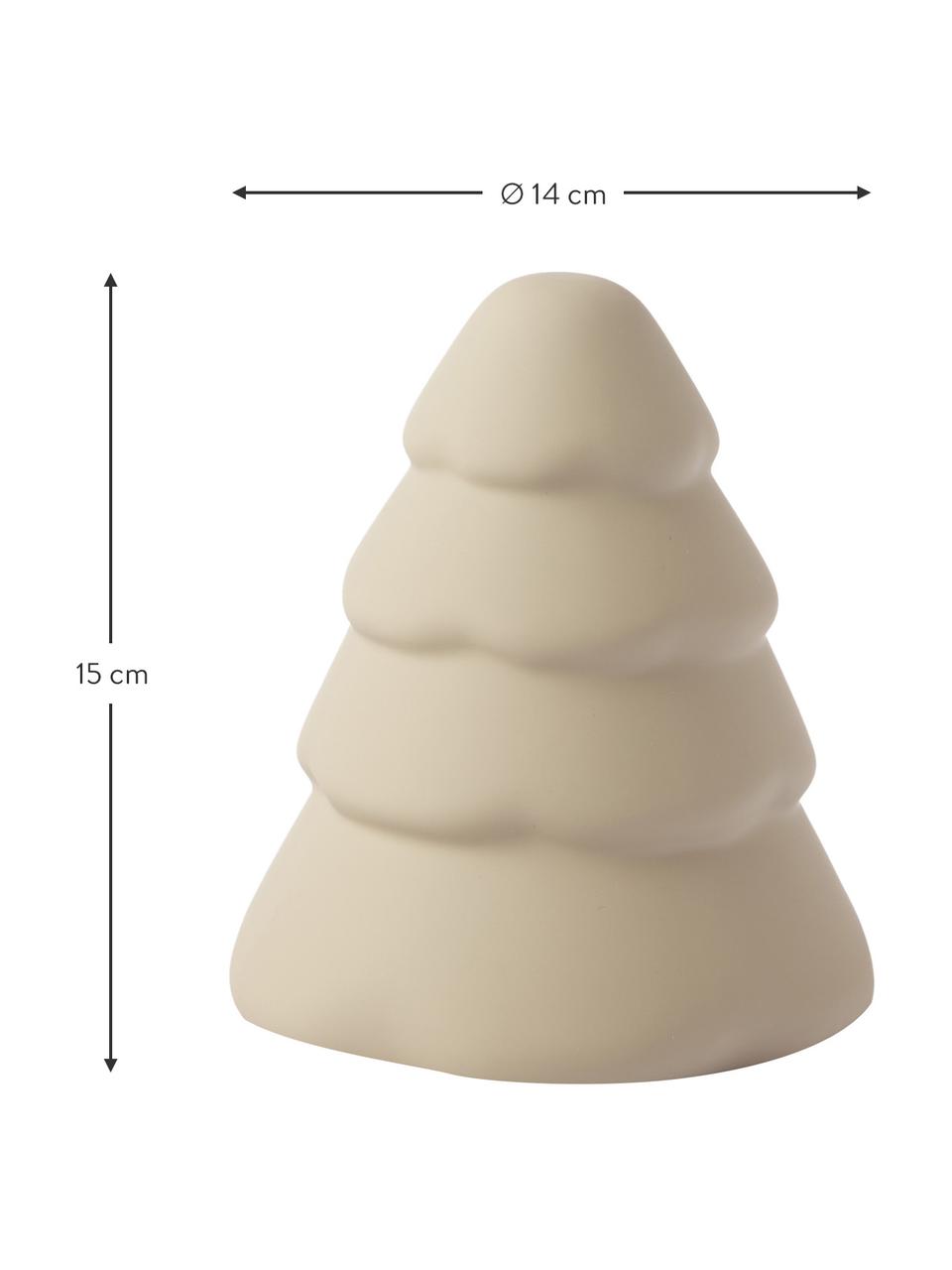 Dekoracja Snowy, Ceramika, Beżowy, matowy, Ø 17 cm