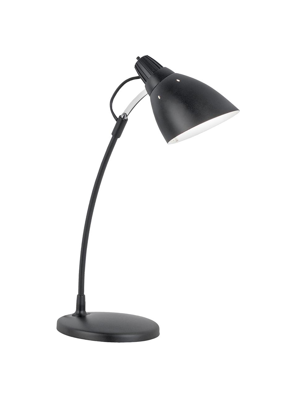 Bureaulamp Top Desc, Kunststof, metaal, Zwart, 15 x 47 cm