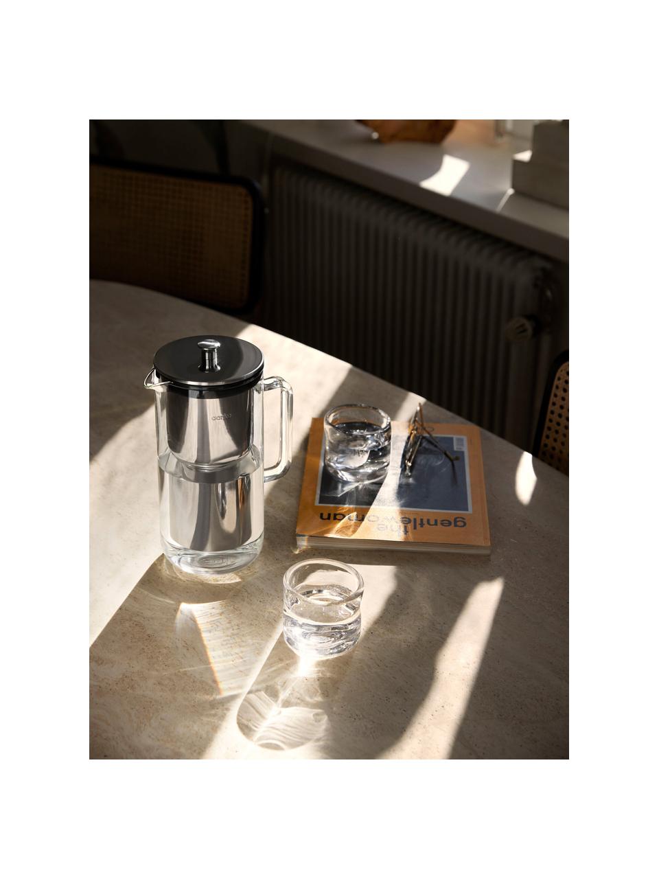 Carafe avec filtre Purifier, 2.4 L, Argenté, transparent, Lot de différentes tailles