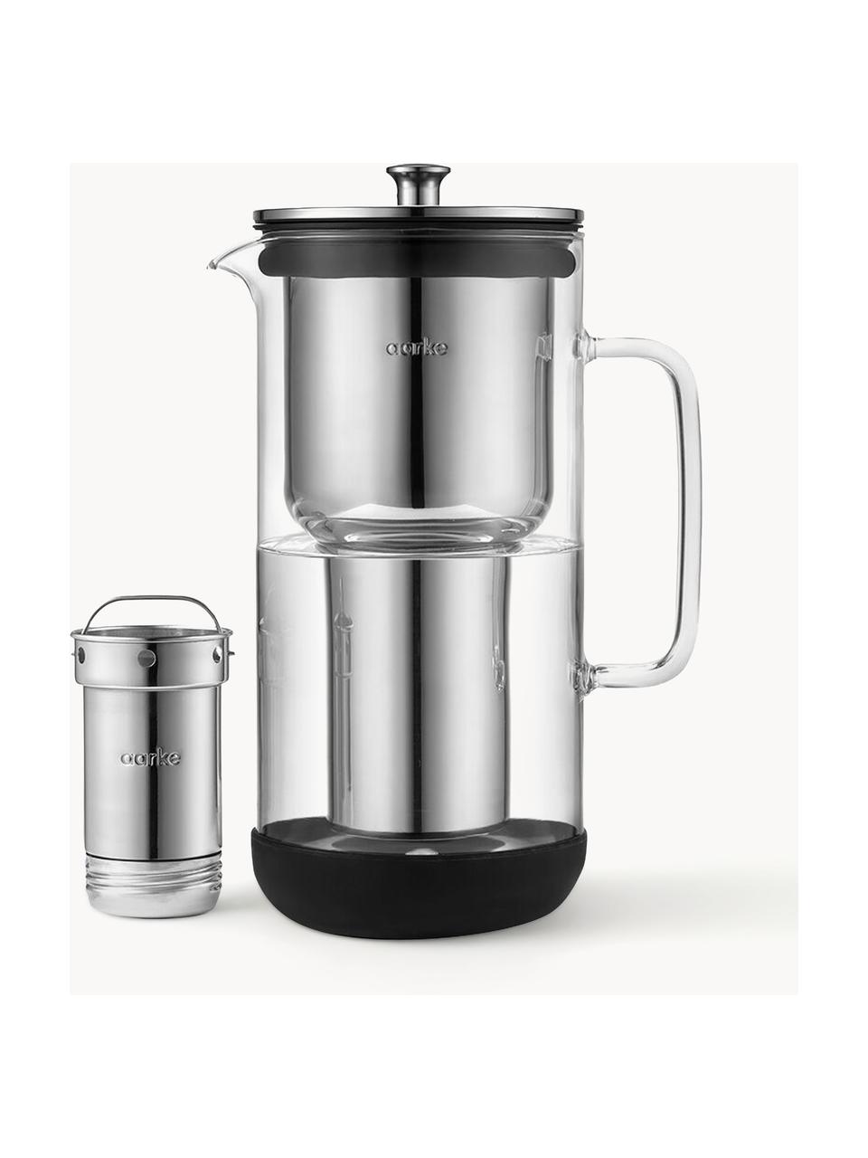 Carafe avec filtre Purifier, 2.4 L, Argenté, transparent, Lot de différentes tailles