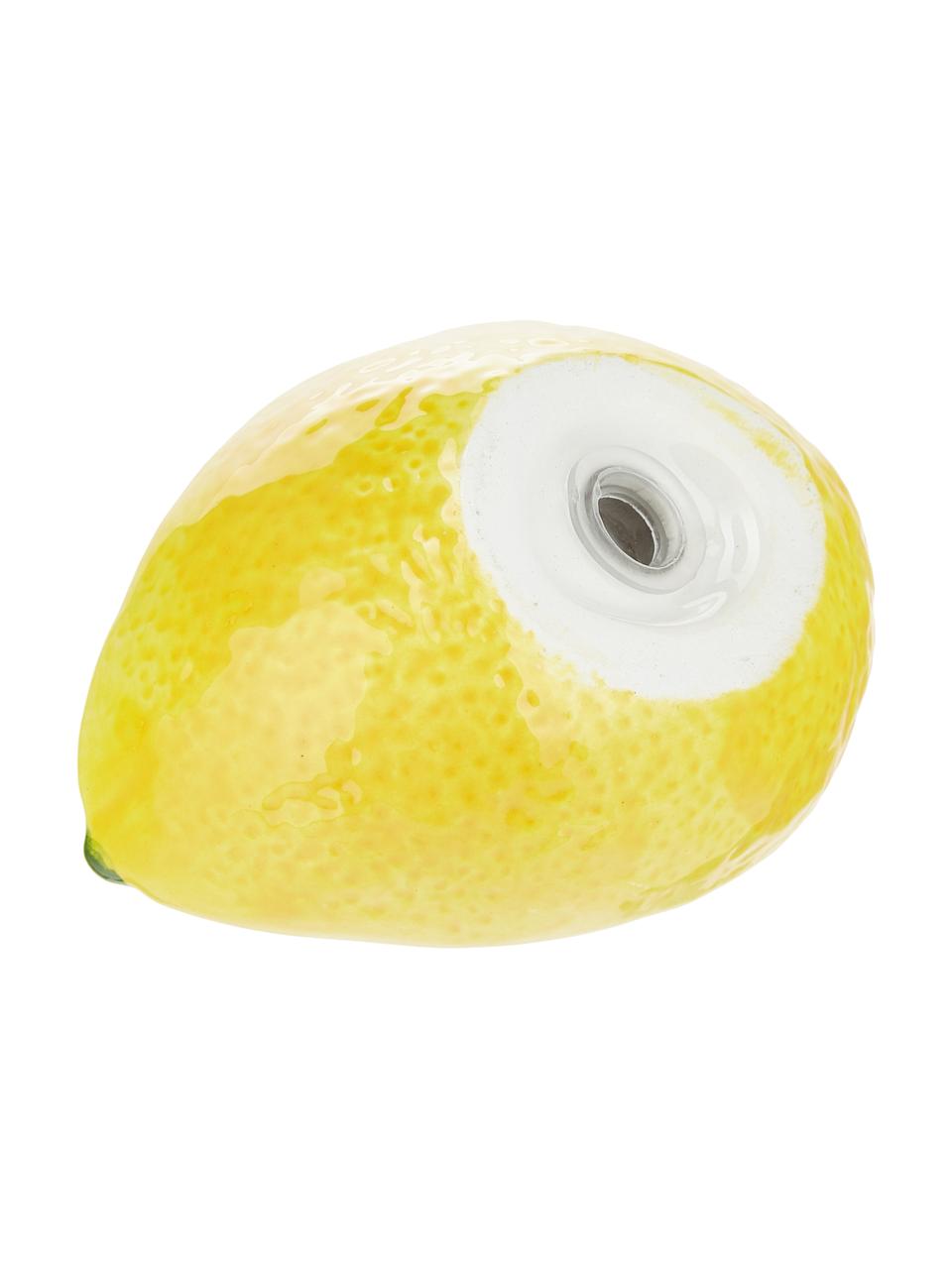 Set saliera a pepiera Lemon 2 pz, Porcellana (dolomite), Bianco, giallo, Larg. 7 x Alt. 7 cm