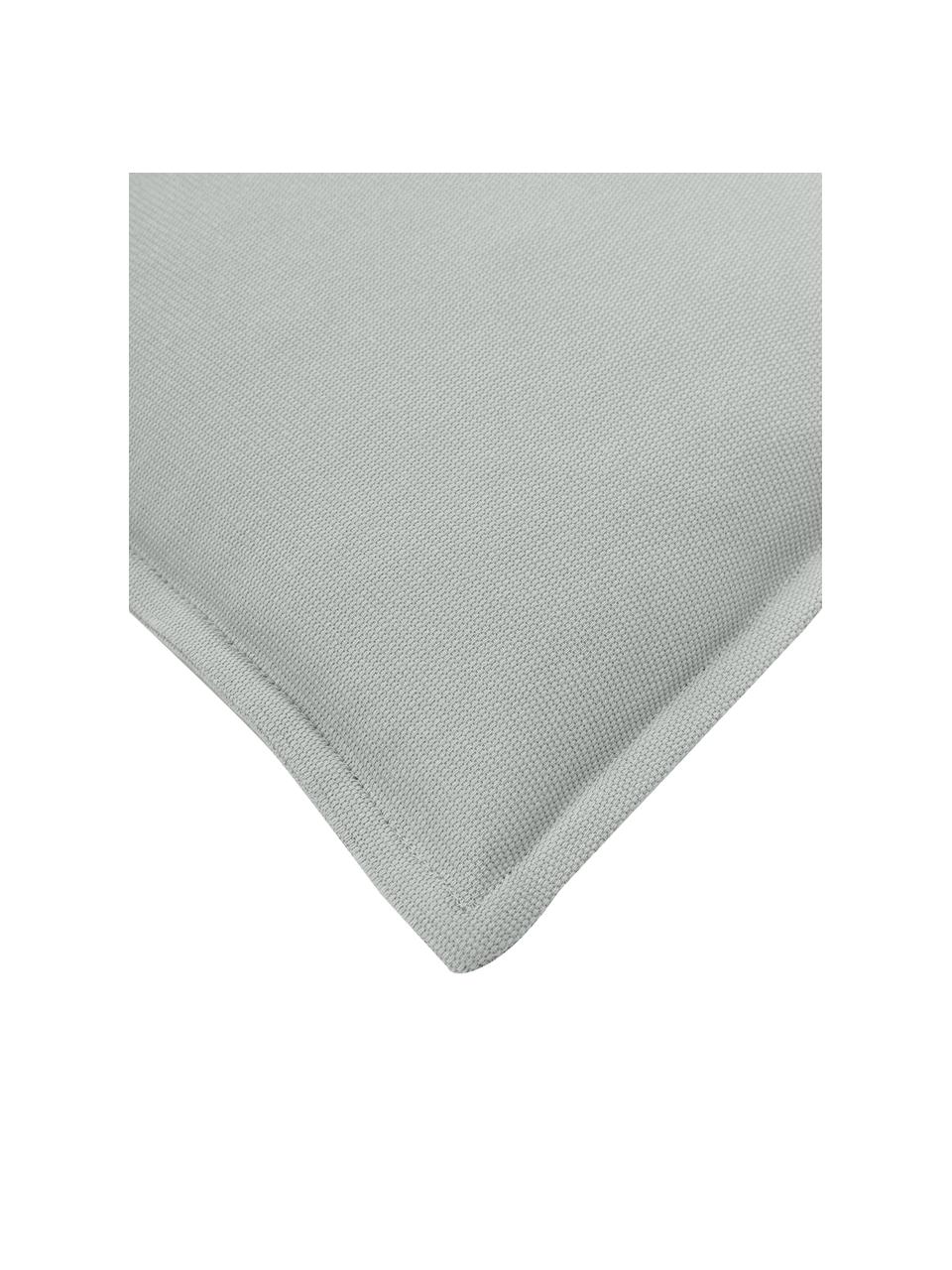 Federa arredo con bordino in cotone grigio chiaro Mads, 100% cotone, Grigio chiaro, Larg. 40 x Lung. 40 cm