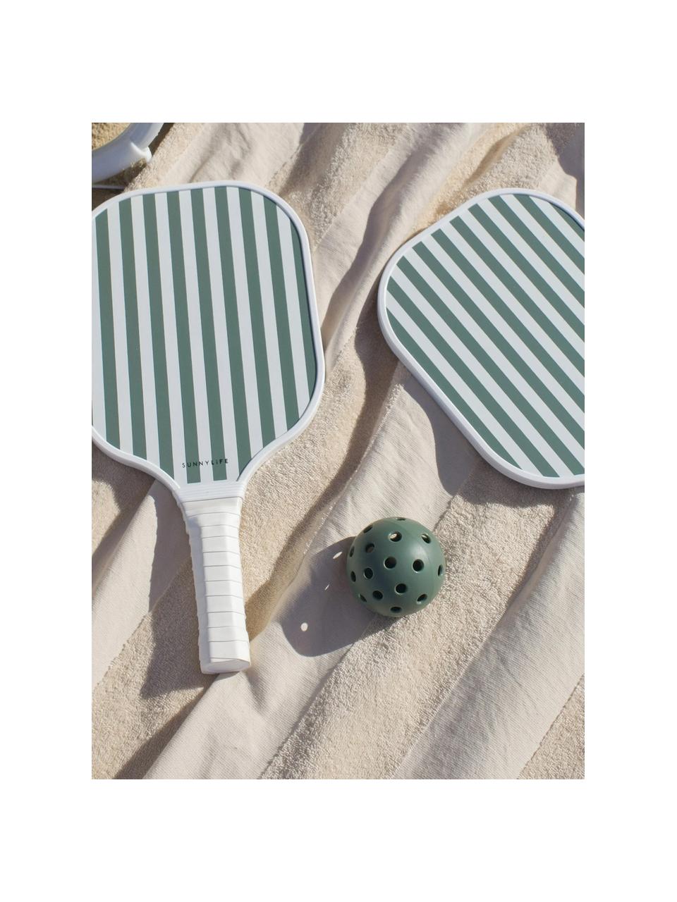 Pickleball-Set The Vacay, 4-tlg., Weiss, Salbeigrün, Set mit verschiedenen Grössen