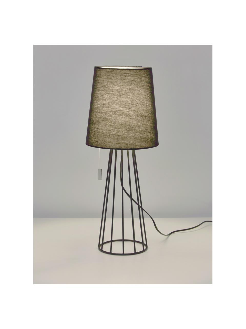 Velká stolní lampa Mailand, Černá, Ø 23 cm, V 59 cm